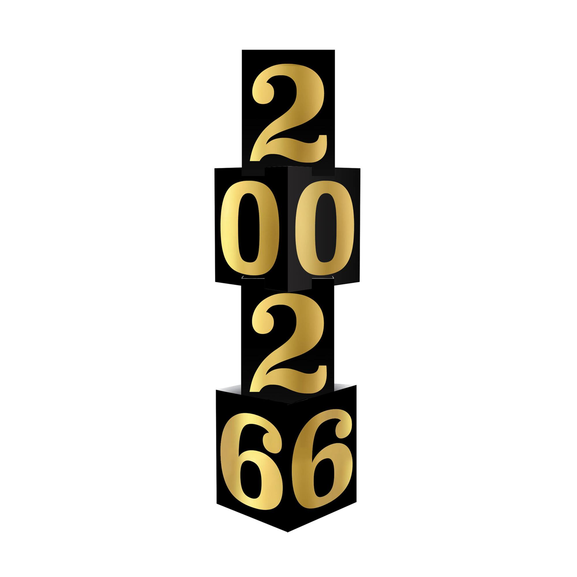 Beistle 12" x 45" Foil 2026 New Year's or Graduation Column
